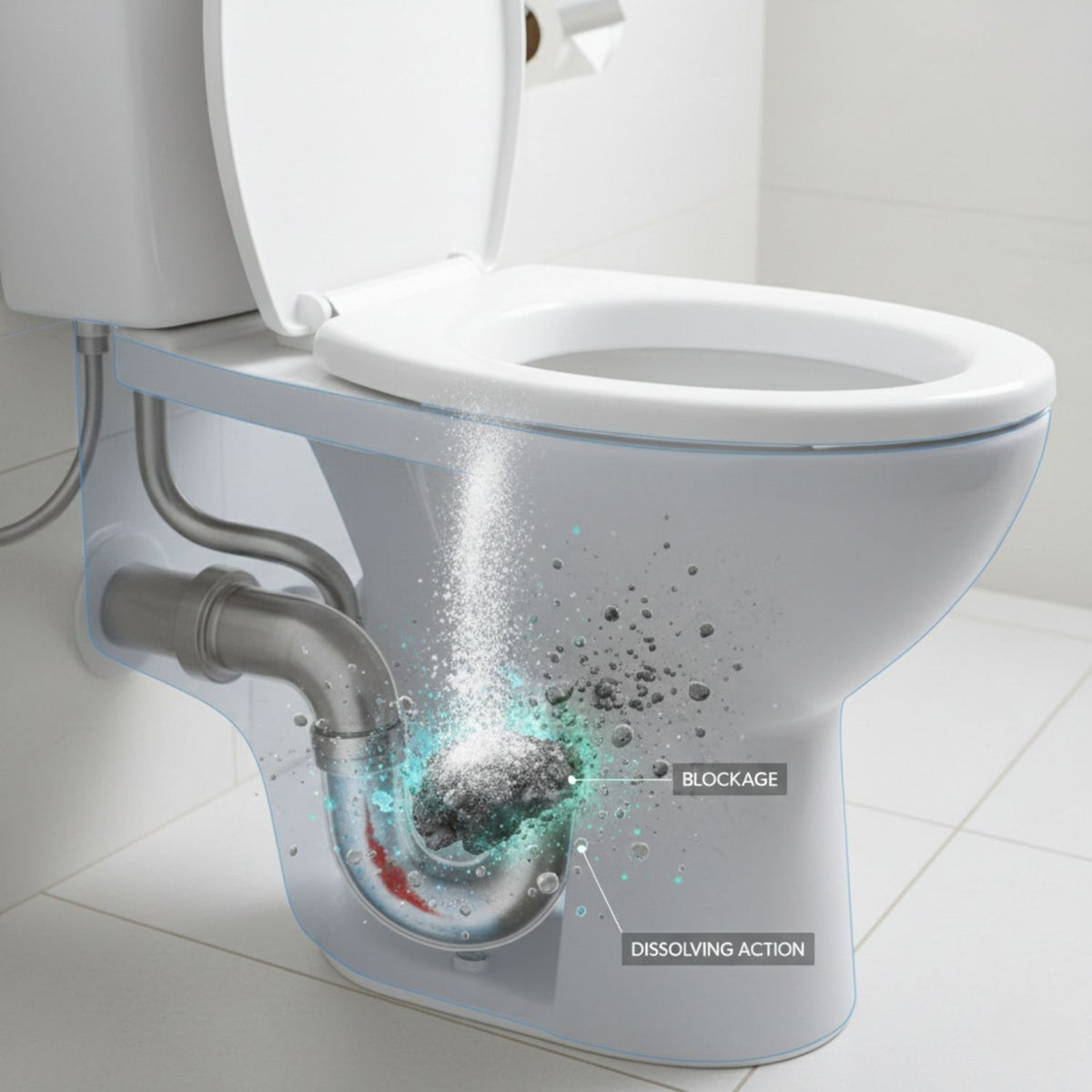 desatorador de tuberías súper cleaner