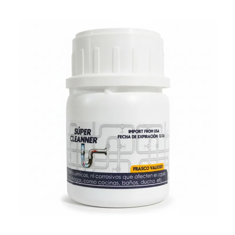 desatorador de tuberías súper cleaner